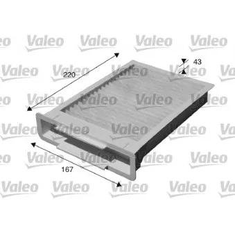 Filtre, air de l'habitacle VALEO 715515