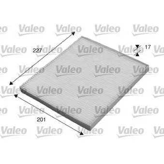 Filtre, air de l'habitacle VALEO
