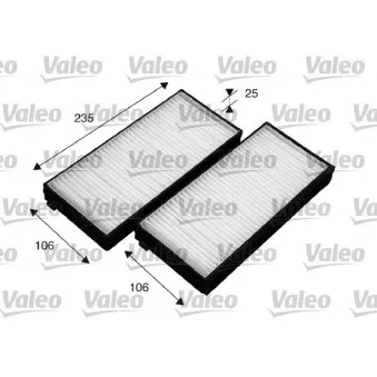 Filtre, air de l'habitacle VALEO 715523
