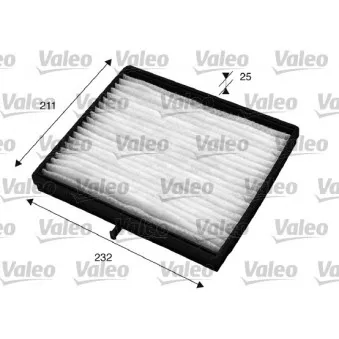 Filtre, air de l'habitacle VALEO 715526
