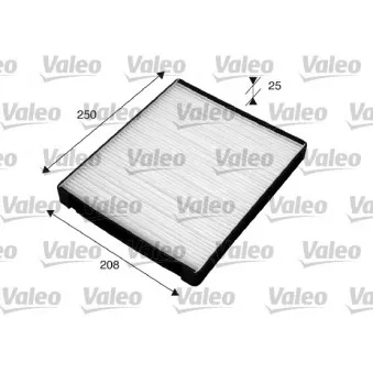 Filtre, air de l'habitacle VALEO 715527