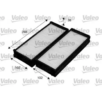 Filtre, air de l'habitacle VALEO 715529