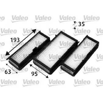 Filtre, air de l'habitacle VALEO 715530