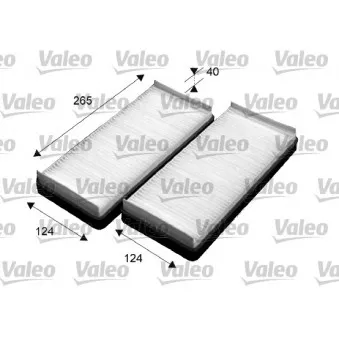 Filtre, air de l'habitacle VALEO 715531