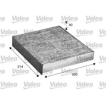 Filtre, air de l'habitacle VALEO 715533