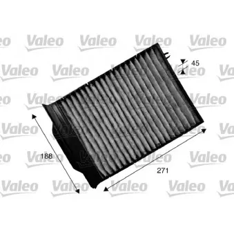 Filtre, air de l'habitacle VALEO 715539