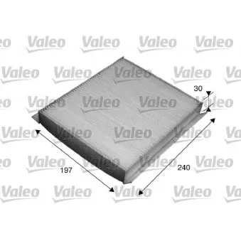 Filtre, air de l'habitacle VALEO 715540