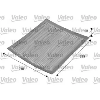 Filtre, air de l'habitacle VALEO 715542