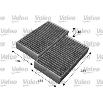 Filtre, air de l'habitacle VALEO 715544