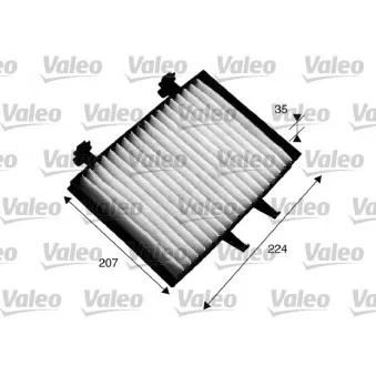 Filtre, air de l'habitacle VALEO 715547