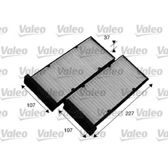 Filtre, air de l'habitacle VALEO 715548