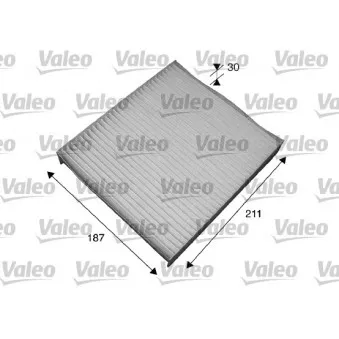 Filtre, air de l'habitacle VALEO