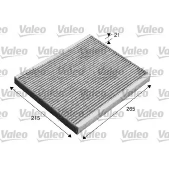 Filtre, air de l'habitacle VALEO 715553