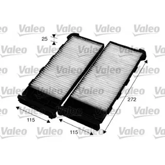 Filtre, air de l'habitacle VALEO 715561