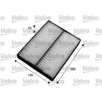 Filtre, air de l'habitacle VALEO 715564