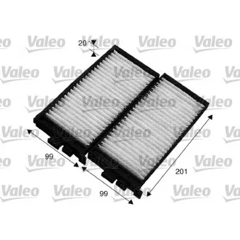 Filtre, air de l'habitacle VALEO 715566