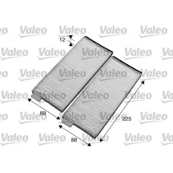 Filtre, air de l'habitacle VALEO 715567