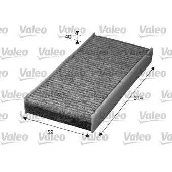 Filtre, air de l'habitacle VALEO 715570