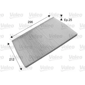 Filtre, air de l'habitacle VALEO 715573