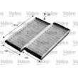 Filtre, air de l'habitacle VALEO 715574 - Visuel 1