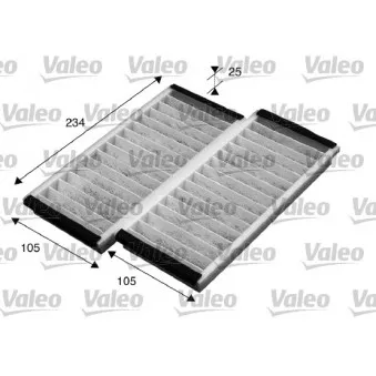 Filtre, air de l'habitacle VALEO 715574