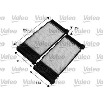 Filtre, air de l'habitacle VALEO 715575