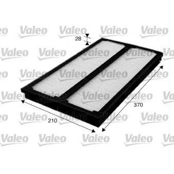 Filtre, air de l'habitacle VALEO 715577