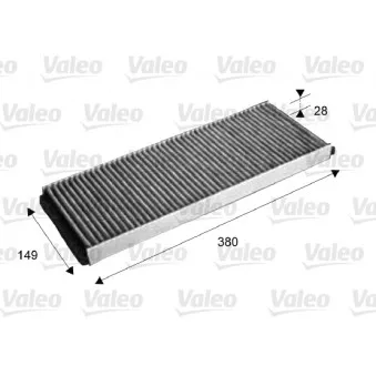 Filtre, air de l'habitacle VALEO 715578