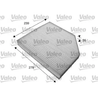 Filtre, air de l'habitacle VALEO 715579