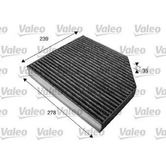 Filtre, air de l'habitacle VALEO 715580