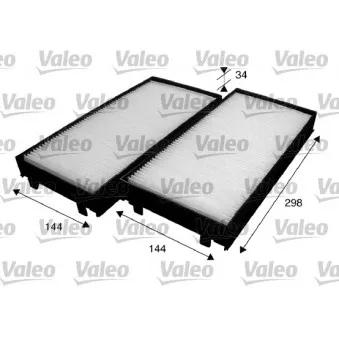 Filtre, air de l'habitacle VALEO 715583