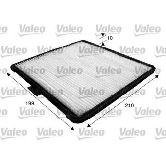 Filtre, air de l'habitacle VALEO 715588