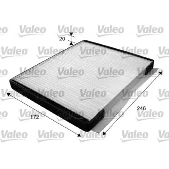 Filtre, air de l'habitacle VALEO 715592