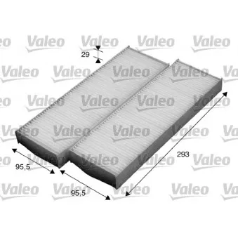 Filtre, air de l'habitacle VALEO 715593