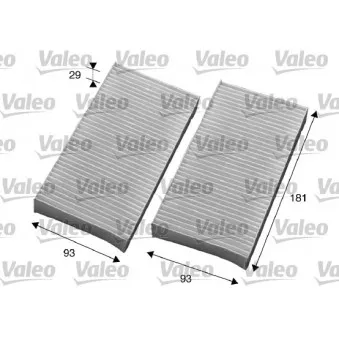 Filtre, air de l'habitacle VALEO 715594