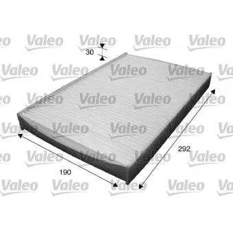 Filtre, air de l'habitacle VALEO 715595