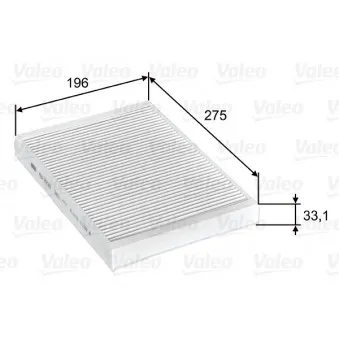 Filtre, air de l'habitacle VALEO 715597