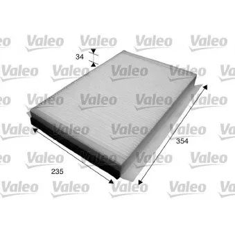 Filtre, air de l'habitacle VALEO 715601