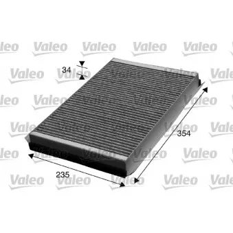 Filtre, air de l'habitacle VALEO 715602
