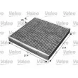 Filtre, air de l'habitacle VALEO 715608 - Visuel 1