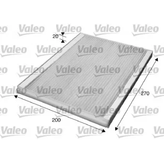 Filtre, air de l'habitacle VALEO 715609