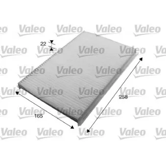 Filtre, air de l'habitacle VALEO 715615