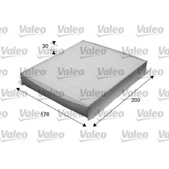 Filtre, air de l'habitacle VALEO 715616