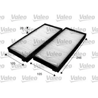 Filtre, air de l'habitacle VALEO 715618