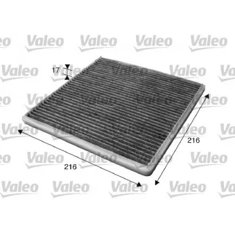 Filtre, air de l'habitacle VALEO 715619