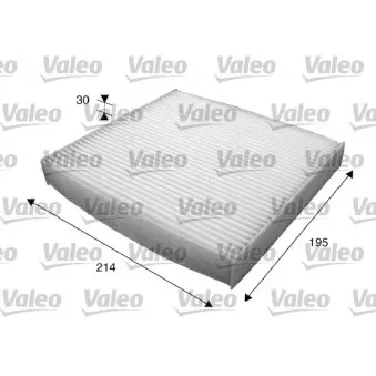 Filtre, air de l'habitacle VALEO 715620