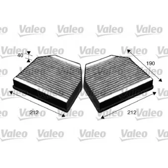 Filtre, air de l'habitacle VALEO 715621