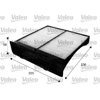 Filtre, air de l'habitacle VALEO 715625