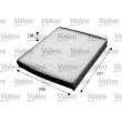 Filtre, air de l'habitacle VALEO 715627 - Visuel 1