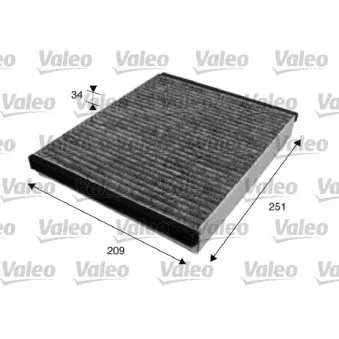 Filtre, air de l'habitacle VALEO 715628